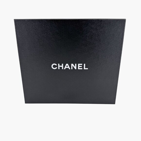 Chanel CC Black Leather Pointed Chain Wedge Ankle Boot Bootie Size 39.5 US 8.5-9 - Picture 2 of 16